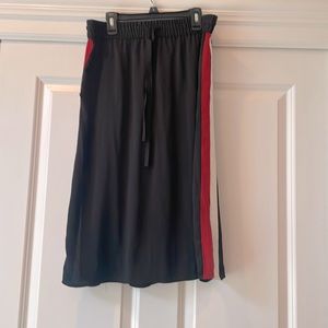 Who What Wear women’s skirt - Black skirt w/red white strips